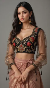 thread embroidery blouse designs 106