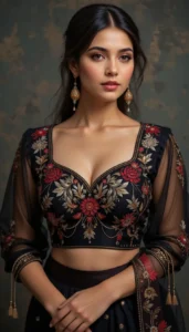 thread embroidery blouse designs 107