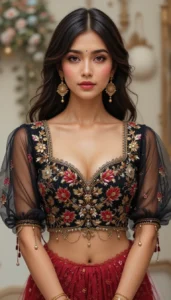 thread embroidery blouse designs 109