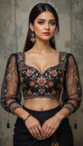 thread embroidery blouse designs 111