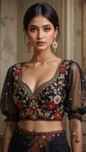 thread embroidery blouse designs 113