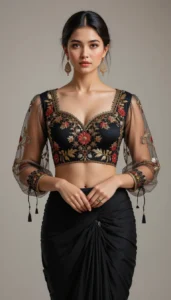 thread embroidery blouse designs 124