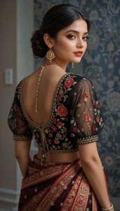 thread embroidery blouse designs 136