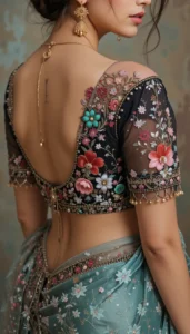 thread embroidery blouse designs 22