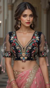 thread embroidery blouse designs 43