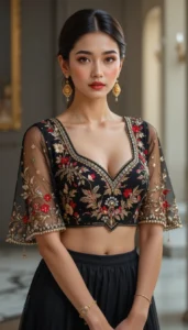 thread embroidery blouse designs 61