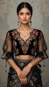 thread embroidery blouse designs 63