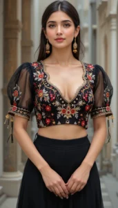 thread embroidery blouse designs 74