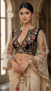 thread embroidery blouse designs 76