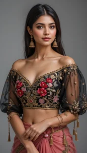 thread embroidery blouse designs 83