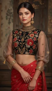 thread embroidery blouse designs 91