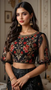 thread embroidery blouse designs 97