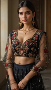 thread embroidery blouse designs 98