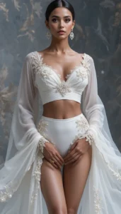 designer blouse white artificial intelligence 203
