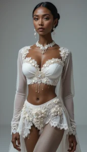 designer blouse white artificial intelligence 208
