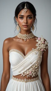 designer blouse white artificial intelligence 229