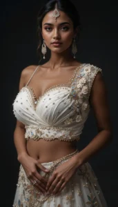 designer blouse white artificial intelligence 231