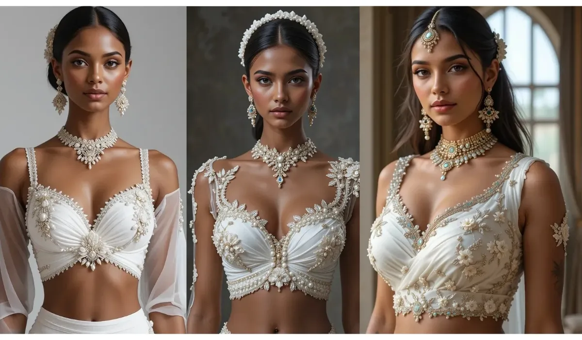 designer blouse white artificial intelligence ai