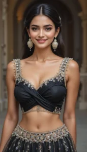 sweetheart neckline blouse ai embroidery 1