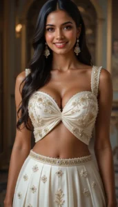 sweetheart neckline blouse ai embroidery 15
