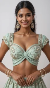 sweetheart neckline blouse ai embroidery 32