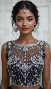 Boat Neck Blouse Design ideas ai 10