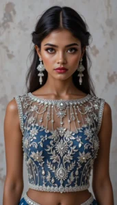 Boat Neck Blouse Design ideas ai 102