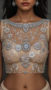 Boat Neck Blouse Design ideas ai 108