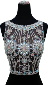 Boat Neck Blouse Design ideas ai 34