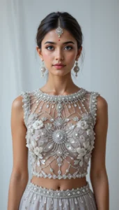 Boat Neck Blouse Design ideas ai 40