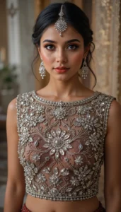 Boat Neck Blouse Design ideas ai 45