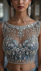 Boat Neck Blouse Design ideas ai 59