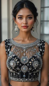 Boat Neck Blouse Design ideas ai 60