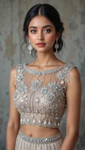 Boat Neck Blouse Design ideas ai 65