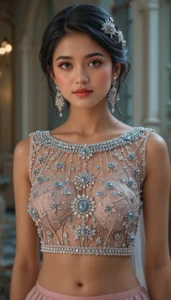 Boat Neck Blouse Design ideas ai 67