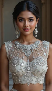 Boat Neck Blouse Design ideas ai 7