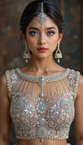 Boat Neck Blouse Design ideas ai 77
