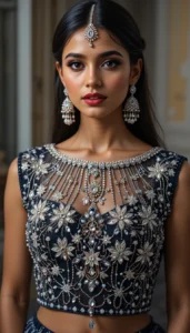 Boat Neck Blouse Design ideas ai 82