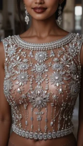 Boat Neck Blouse Design ideas ai 9