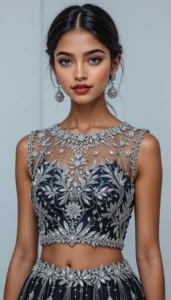 Boat Neck Blouse Design ideas ai 95