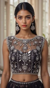 Boat Neck Blouse Design ideas ai 97