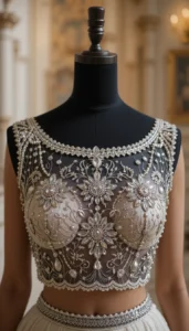 Boat Neck Blouse Design ideas ai 99