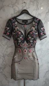 different types of womens blouse ai embroidery102