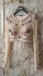 different types of womens blouse ai embroidery106