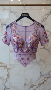 different types of womens blouse ai embroidery110