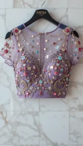 different types of womens blouse ai embroidery111