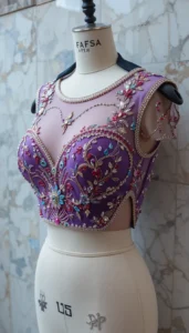 different types of womens blouse ai embroidery114