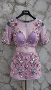 different types of womens blouse ai embroidery115