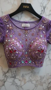 different types of womens blouse ai embroidery116