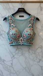 different types of womens blouse ai embroidery118